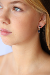Double Labadorite Stud Drops