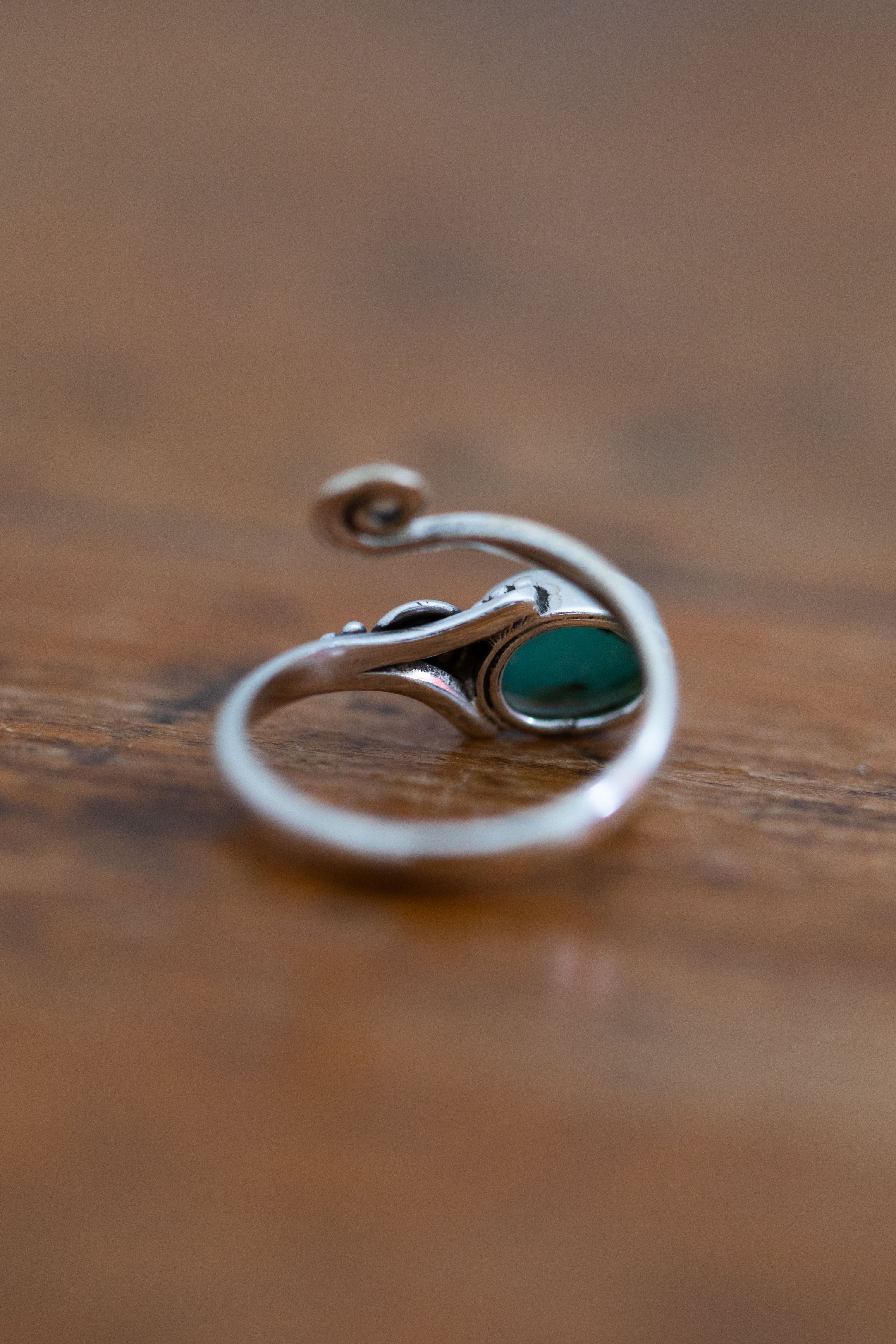 Amazonite Swirl Ring