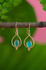 Cleo Green Onyx Earrings