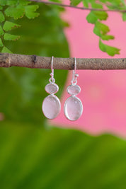 Rose Quartz Leni Earrings