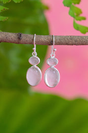 Rose Quartz Leni Earrings