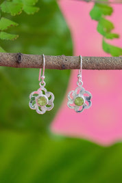 Peridot Layla Flower Earrings