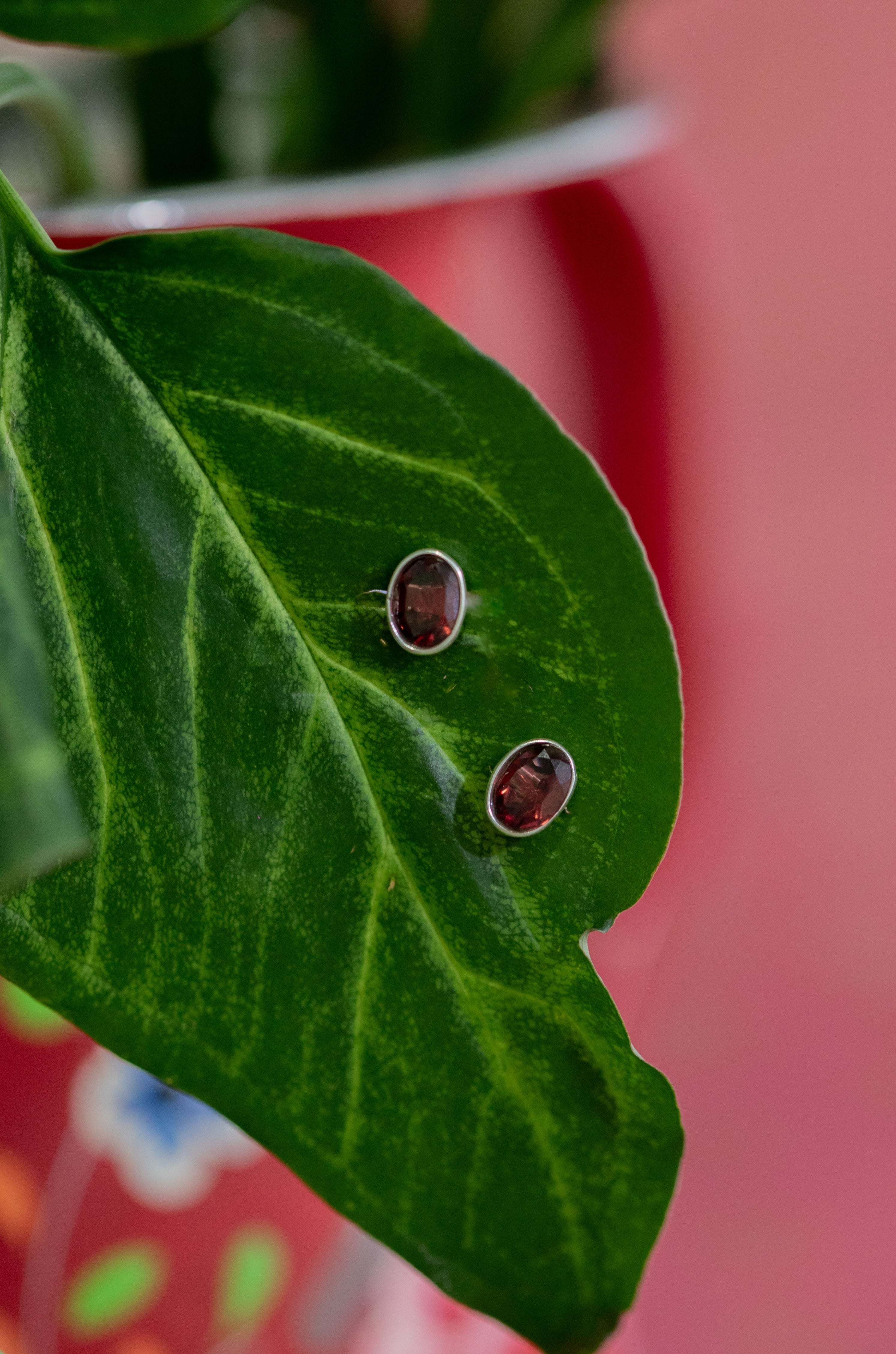 Garnet Elly Studs