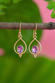 Cleo Amethyst Earrings