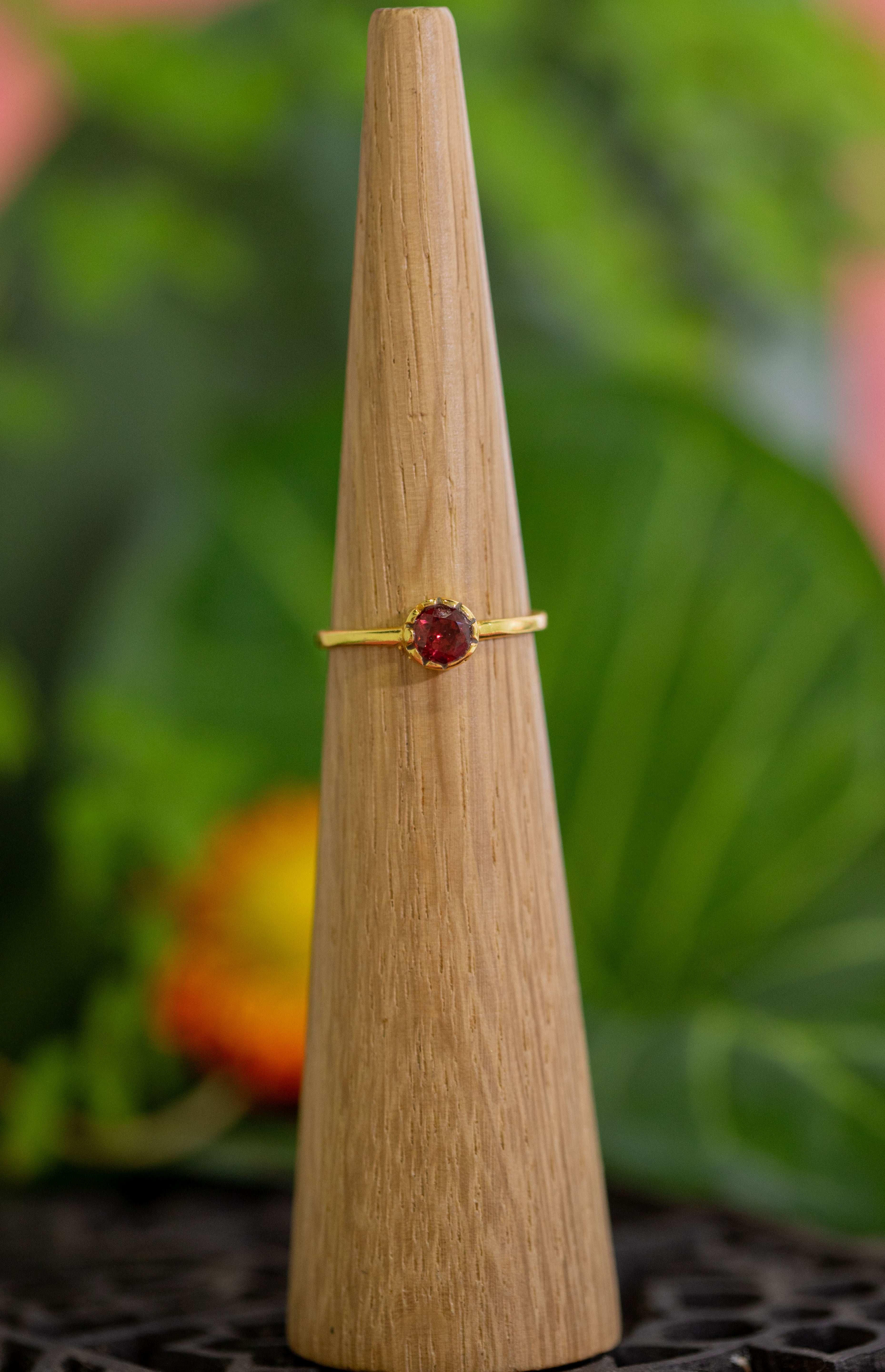 Nala Tiny Garnet Ring