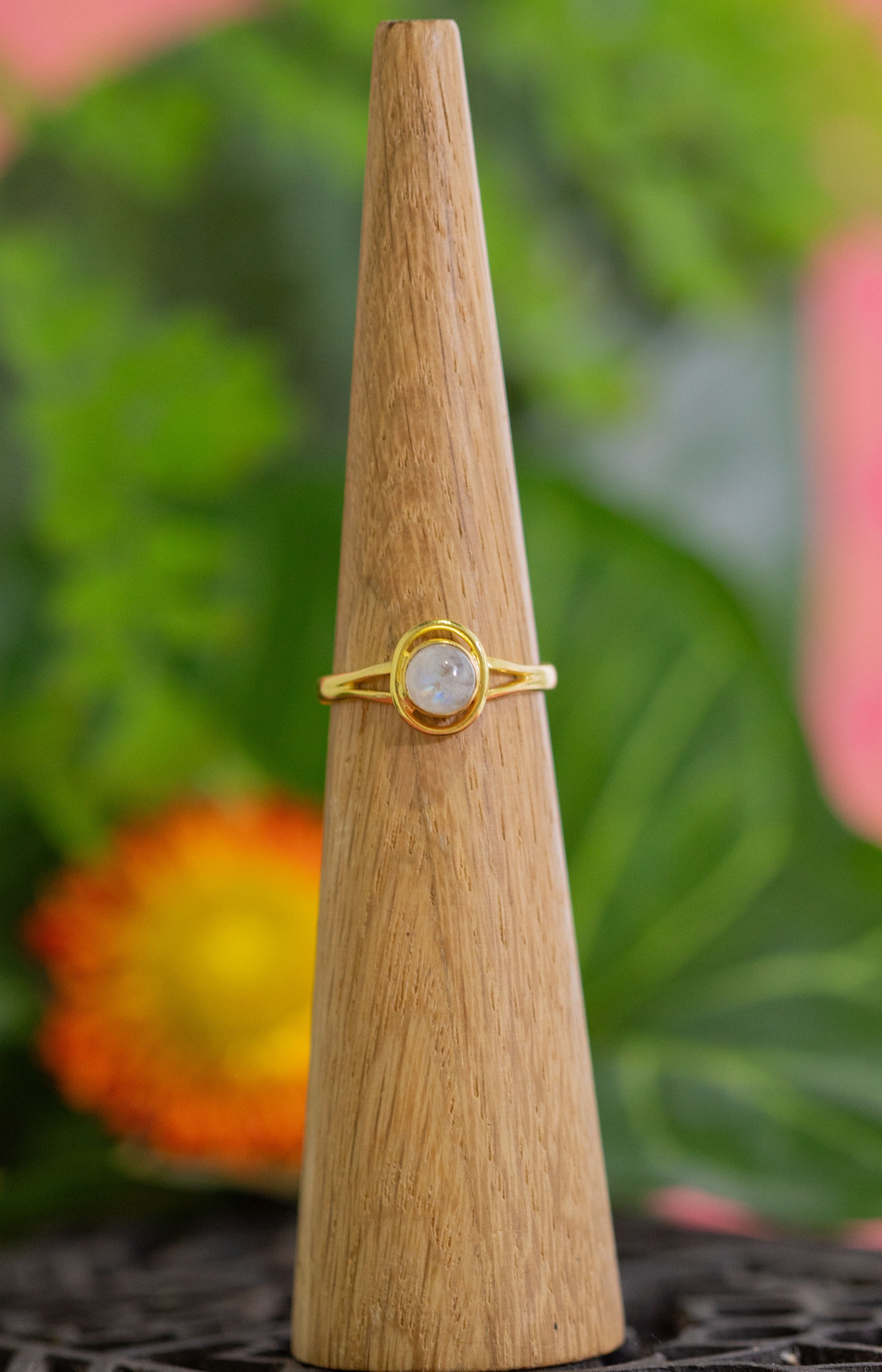 Valor Rainbow Moonstone Ring