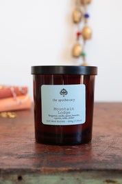 Mountain Lodge Amber Glass Candle