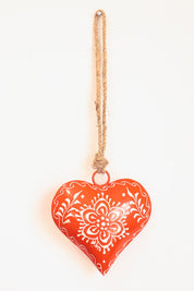 Orange Heart Hanging