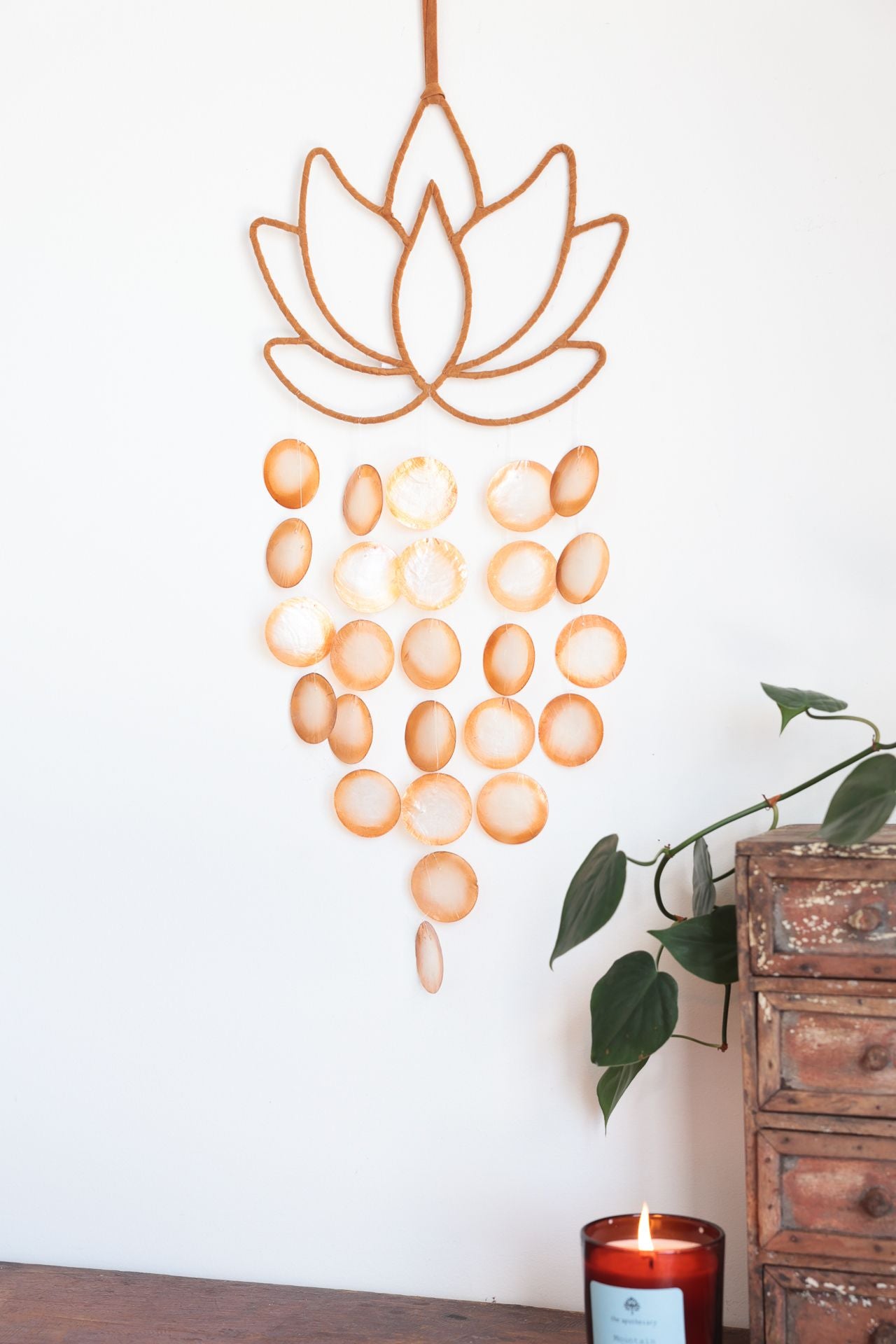 Lotus Capiz Shell Hanging