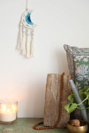 Blue Moon Tassel Small Wall Hanging