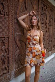 Honeyflower Halter Dress