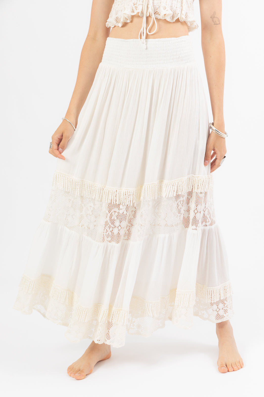 Romy tiered 2025 maxi skirt