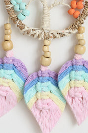 Tree of Life Pastel Leaf Wall Hanging