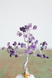 Amethyst Silver Medium Crystal Tree