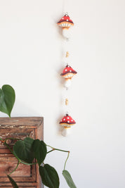 Wooden Mushroom Hanging