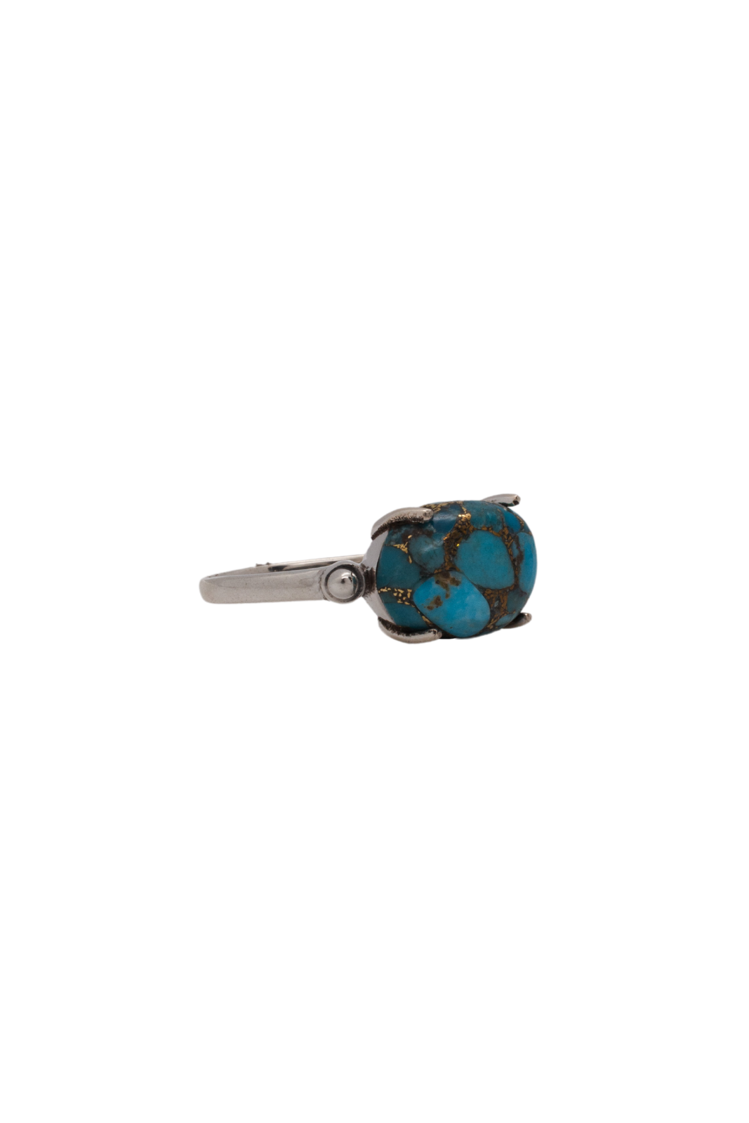 Blue Turquoise Karin Claw Set Ring