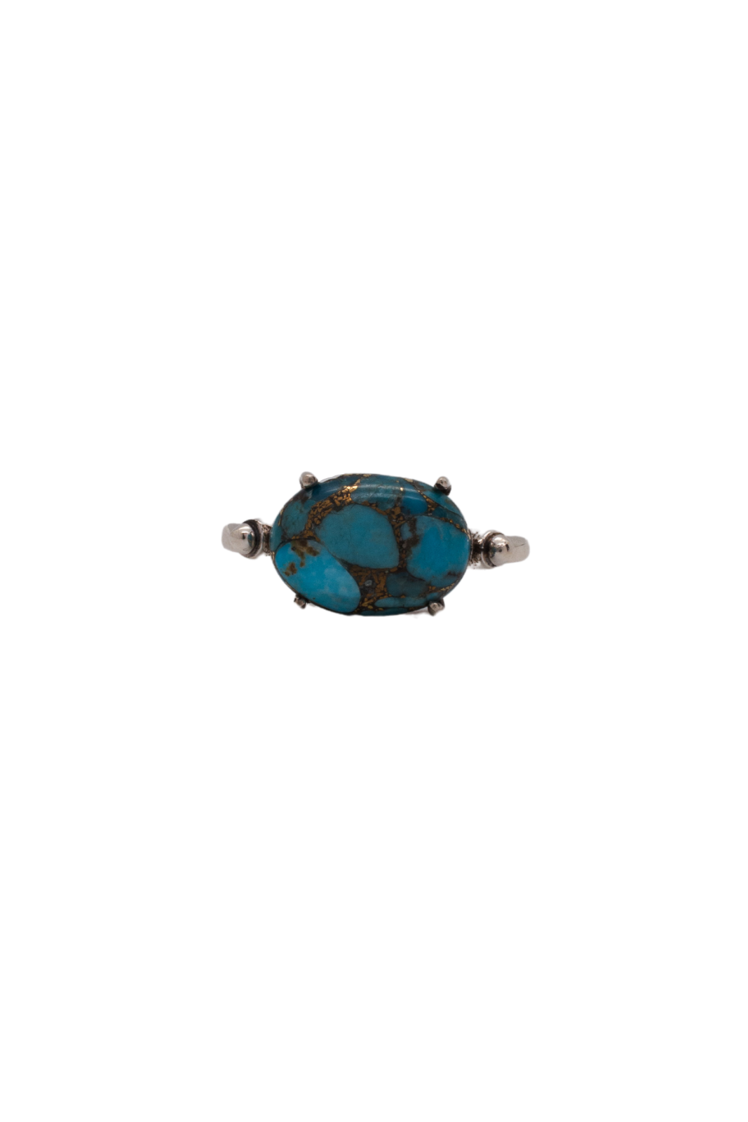 Blue Turquoise Karin Claw Set Ring