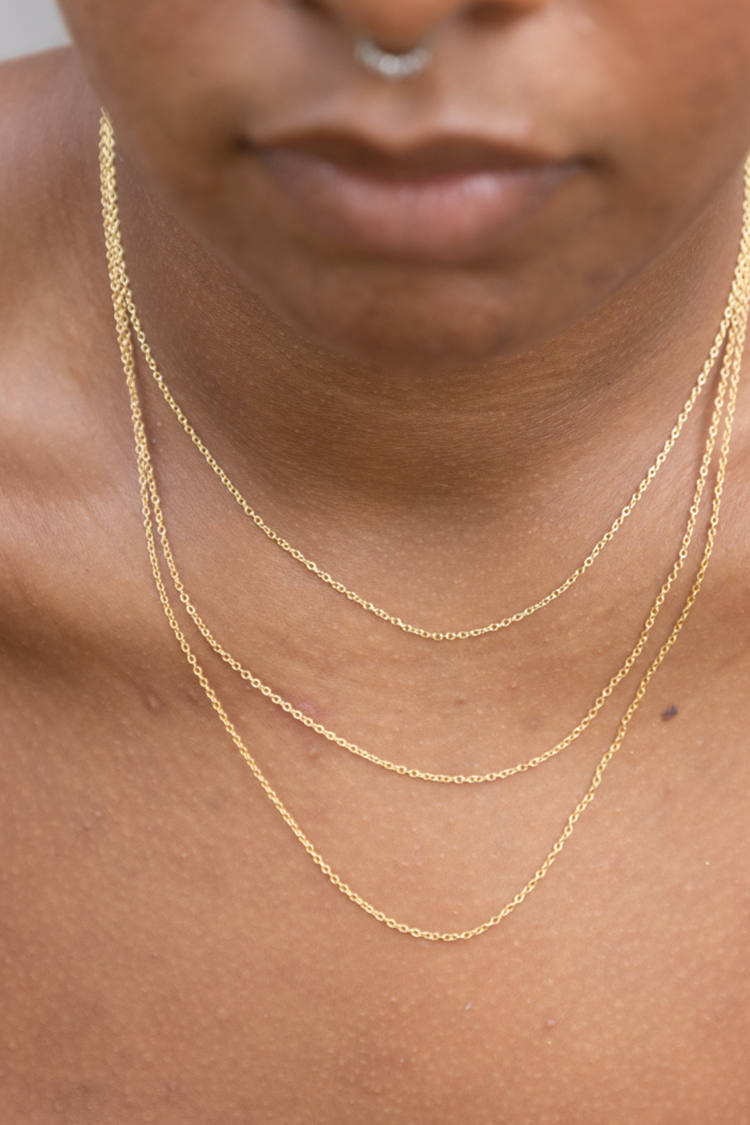 Cable link necklace deals