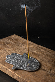 Hamsa Silver Incense Holder