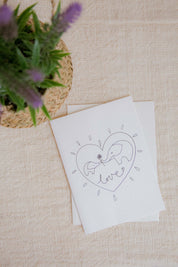 Love Elephant Greeting Card