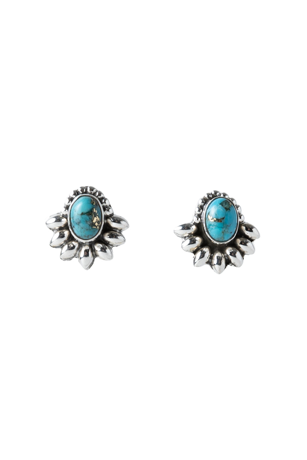 Emi Blue Turquoise Studs